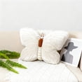 thumbnail image 1 of Btomtd Butterflies Shape Throw Pillows for Festival and Valentine's Day, Holiday Decorative Cushion, Living Room Bedroom Couch Pillows for Home Decor, Size 13" x 9", White, 1 of 6
