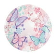 thumbnail image 1 of Btomtd Butterflies Themed Disposable Tableware Set for Birthday Parties, Colorful Party Cutlery with 7 and 9 Inch Plates and Napkins, Tableware for Celebrations, 10 Count, Plates-L, 1 of 6