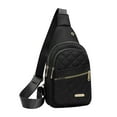 thumbnail image 1 of Btomtd Casual Convenient Crossbody Front Pack, Women's Large Capacity Travel Shoulder Bag, Fashionable Waterproof Chest Bag and Sling Bag, Black, 1 of 6