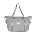 thumbnail image 1 of Btomtd Casual Expandable Travel Tote Bag, Large Gym Duffel Handbag with Trolley Sleeve and Wet Pocket, Carry On Shoulder Bag for Women and Weekend Trips, Gray, 1 of 9