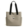 thumbnail image 1 of Btomtd Casual Fashion Tote Bag for Women, Versatile Canvas Messenger Crossbody Bag with Super Large Capacity, Fabric Shoulder Bag and Spacious Carry-All Handbag, Khaki, 1 of 7