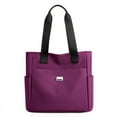 thumbnail image 1 of Btomtd Casual Fashion Tote Bag for Women, Versatile Canvas Messenger Crossbody Bag with Super Large Capacity, Fabric Shoulder Bag and Spacious Carry-All Handbag, Purple, 1 of 7