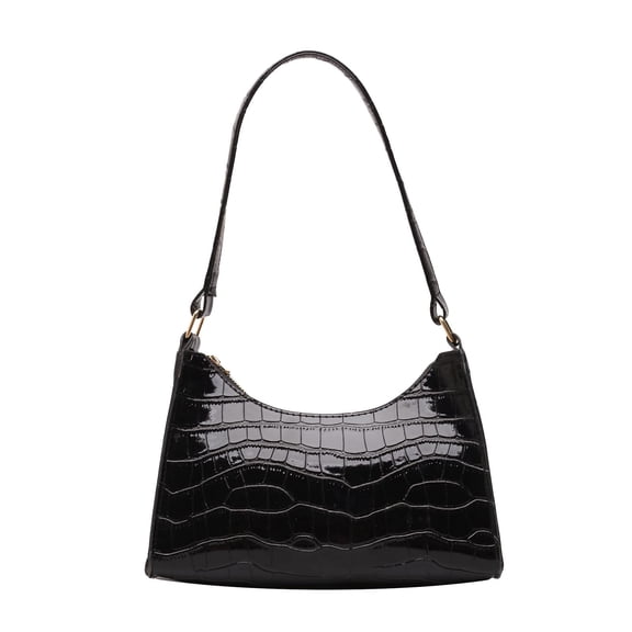 Btomtd Casual One Shoulder Bag for Women, Leather Crossbody Bag and Purse with Large Capacity, Handbag with Multiple Compartments for Storage, Black