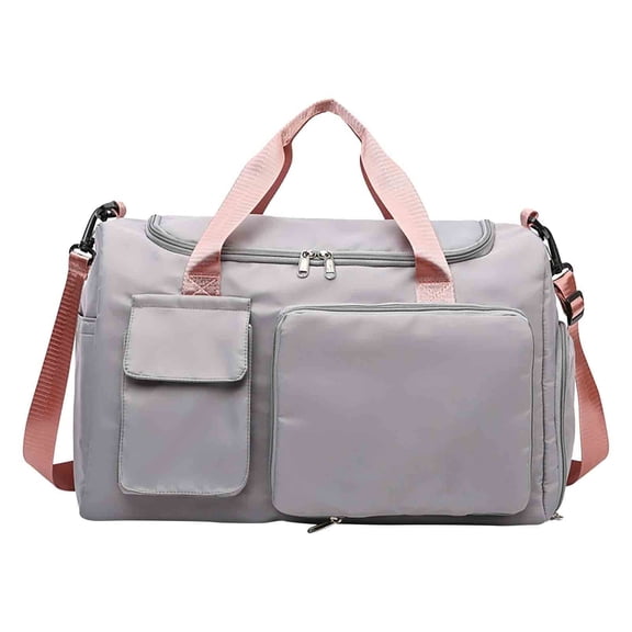 Btomtd Casual Shoulder Bag Made of Cloth, Crossbody Bag and Purse with Large Capacity, Messenger Handbag Featuring Multiple Compartments for Personal Items, Gray
