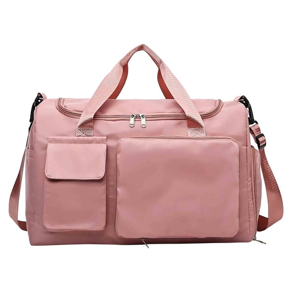 Btomtd Casual Shoulder Bag Made of Cloth, Crossbody Bag and Purse with Large Capacity, Messenger Handbag Featuring Multiple Compartments for Personal Items, Pink