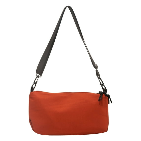 Btomtd Casual Sports Crossbody Bag for Men and Women, Trendy Solid Color Cloth Shoulder Bag, High-End Tote Purse and Versatile Handbag, Orange