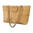 thumbnail image 1 of Btomtd Casual Underarm Shoulder Bag with Chain Strap for Daily Use, Large Capacity Commuter Tote Bag, Spacious Handbag and Practical Purse, Khaki, 1 of 7