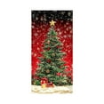 thumbnail image 1 of Btomtd Christmas Door Cover with Holiday Scene Layout, Christmas Themed Background Door Curtains, Festive Decorative Door Curtain for Home Interior - 35.43"x70.86", C, 1 of 3