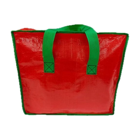 Btomtd Christmas Item Storage Bags, Nylon Woven Fabric with Water Protection, Christmas Tree Bag for Holiday Storage, Storage Containers with Strong Handle, Size 40L, Red