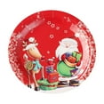 thumbnail image 1 of Btomtd Christmas Party Paper Plates 7" with Painted for Holiday Events 10 Count, Disposable Plates with Water Proof and Oil Draining Features, Thickened Sturdy Pulp Tableware, D, 1 of 6