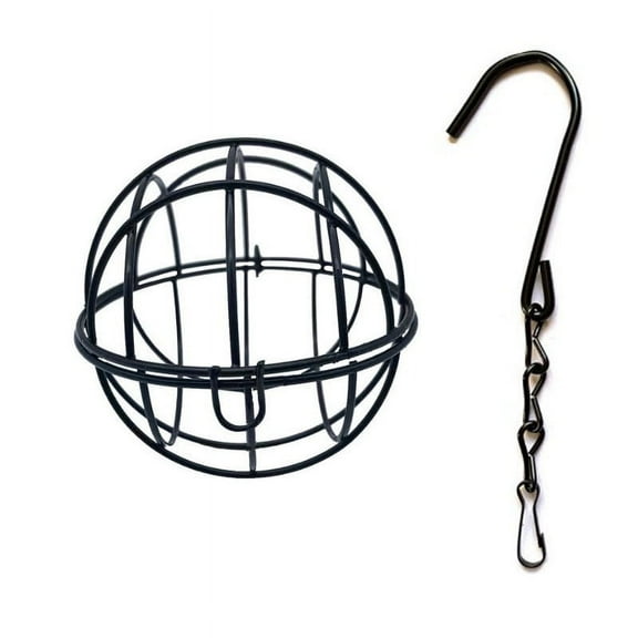 Btomtd Bird Feeders For Outdoors,Bird Feeder,Bird Feeding Station With Thick Ball Bracket 1 Bird Feeder Package With S-shaped Hook Suspended Metal Bird Feeder