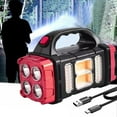 thumbnail image 1 of Btomtd Camping Lights,Solar Lights,Rechargeable Handheld Spotlight Flashlight, Super Bright LED Flashlight For Emergencies, Searchlight Spotlight, Flashlight, 1 of 9