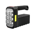 thumbnail image 1 of Btomtd Flashlight,Super Bright Flashlight,Rechargeable 6 LED Handheld Solar Flashlight With COB Sidelight High Lumens 3 Modes Searchlight Portable Lightweight Spotlight For Fishing Outdoor, 1 of 2