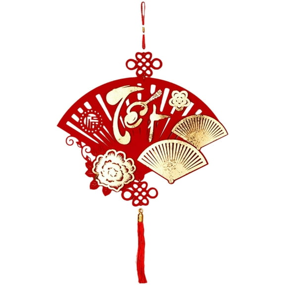 Btomtd New Years Eve Party Supplies 2025 Spring Festival Door Sign Chinese New Year Hanging Decoration Blessing Characters Tassel Pendant For Happy New Year Window Style C 1Pc