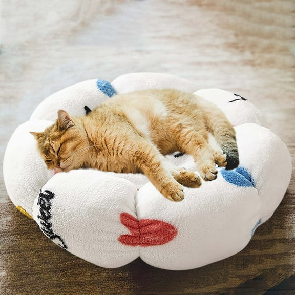 Btomtd Pet Supplies Pet Bed,Dog Bed Dog Kennel Dog House,Cat Bed Cat Mat Four Season Universal Bed Short Plush Pet Bed Pad Four Season Universal Comfortable Soft Cushion 40x40cm