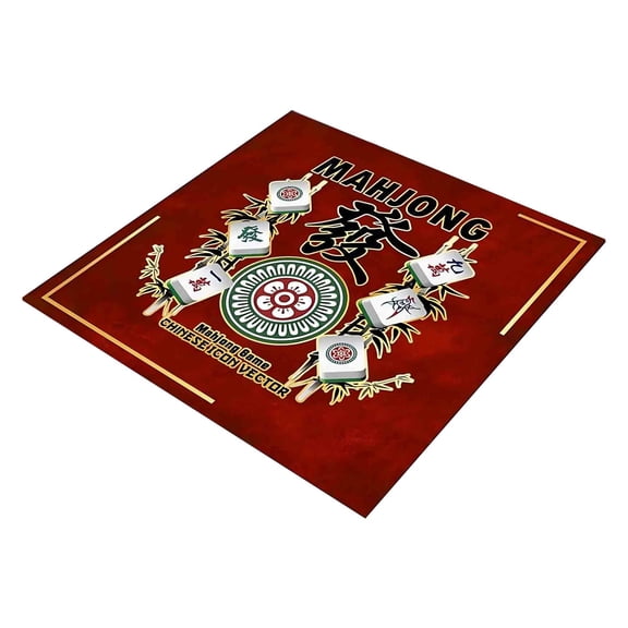 Btomtd Placemats,Table Mat,Mahjong Mat Reduction Mahjongg Table Mat Mahjong Accessories Tablecloth Game Poker Domino Game Game Mat For Card Board And Tile Games 80x80cm
