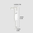 thumbnail image 1 of Btomtd Space Saving Hangers,Wall Hooks For Hanging,Hanger And Storage Rack Behind The Door No Punching Kitchen Cabinet Door Wall Mounted Clothes Rack For Storing Clothes Hats Keys, 1 of 6
