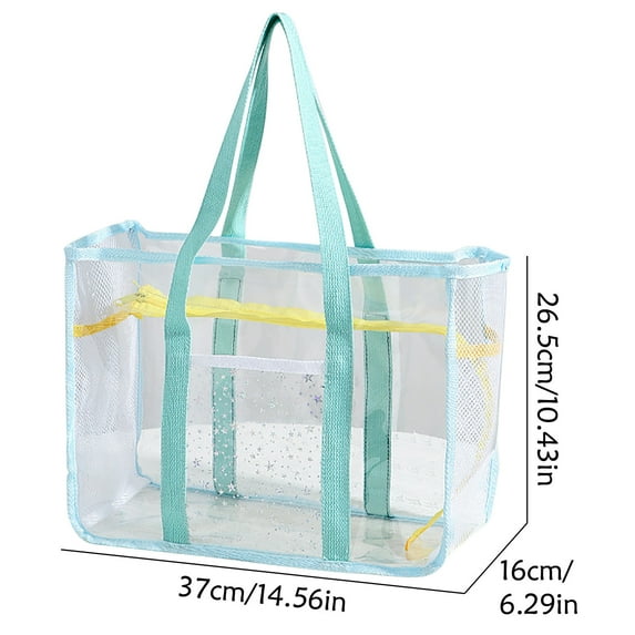 Btomtd Swim Bag,Beach Bags For Women,Handbag Women's PVC Transparent Travel Bag Storage Bag Convenient Swimming Bag Outdoor Beach Bag
