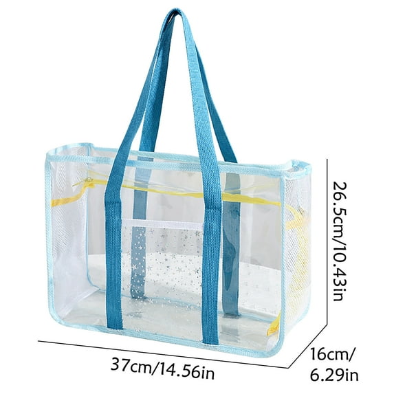 Btomtd Swim Bag,Beach Bags For Women,Handbag Women's PVC Transparent Travel Bag Storage Bag Convenient Swimming Bag Outdoor Beach Bag