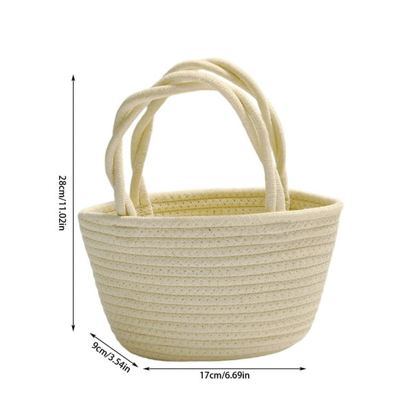 Btomtd Swim Bag,Beach Bags For Women,Woven Rainbows Handle Beach Tote Bag Fashionable Handbag For Vacation Casual Outings And Beach Days Thread Tote Bag