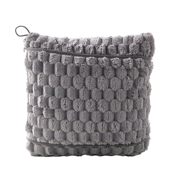 Btomtd Travel Blanket Compact,Weighted Blanke,Travel Blanket - Premium Blanket Pillow 2in1 Airplane Accessories With Bag Compact Comfortable Travel Essential Women Men