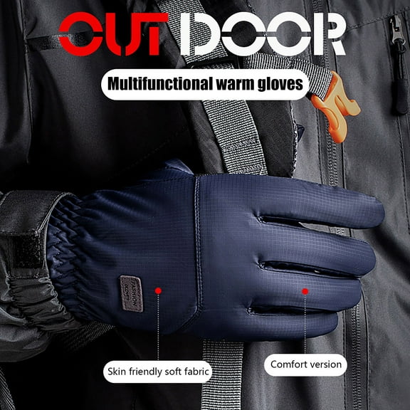 Btomtd Winter Gloves,Workout Gloves,Winter Warm Gloves Plus Velvet And Thickened Touchs Screen Gloves For Cycling To Prevents Cold And Keep Warm And Not Easy To Slip.