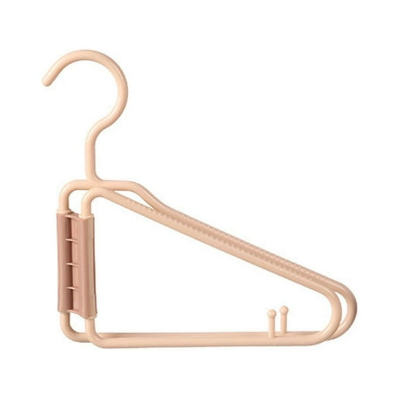Btomtd Clothes Hanger Foldable Hanger Plastic Folding Storage Hanger Home Storage Rack