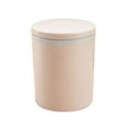 thumbnail image 1 of Btomtd Compact Desktop Round Garbage Bin for Home Office Desk for Living Room Bedroom Mini Size Trash Can Efficient Storage Garbage Can, Beige, 1 of 6