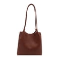 thumbnail image 1 of Btomtd Concise Style Line Shoulder Bag for Women, Casual Commuter Handbag for Work, Fashion Purse and Tote Bag for Daily Leisure and Spring Outings, Brown, 1 of 6