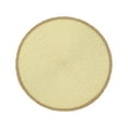 thumbnail image 1 of Btomtd Concise Style Woven Placemats Round for Dining and Restaurant, Decorative Bowl Place Mats with Non Slip Base, Heat Resistance Table Mat for Kitchen, 15", Beige, 1 of 6