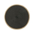 thumbnail image 1 of Btomtd Concise Style Woven Placemats Round for Dining and Restaurant, Decorative Bowl Place Mats with Non Slip Base, Heat Resistance Table Mat for Kitchen, 15", Black, 1 of 6