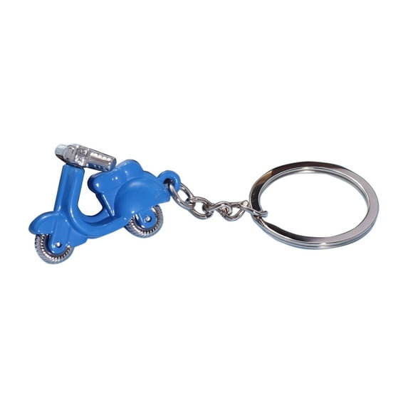 Btomtd Cool Motorcycle Keychain Pendant with Simulation, Metal Shaped Keychain as Commemorative Gift for Backpack, Ornaments Festive Vehicle Theme Decor, Blue