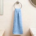 thumbnail image 1 of Btomtd Corals Fleece Towels with Cloud Patterns, Absorbent Bath Towels and Hair Drying Towels, Soft Face Washcloth for Men and Women, 1-Pack, Size 30" x 14", Blue, 1 of 6