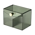 thumbnail image 1 of Btomtd Cosmetic Storage Box with Compartments for Organization, Plastic Desktop Storage Containers for Jewelry and Masks, Large Capacity Miscellaneous Organizer Bins, Size 1.2L, Green, 1 of 6