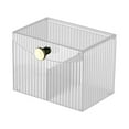 thumbnail image 1 of Btomtd Cosmetic Storage Box with Compartments for Organization, Plastic Desktop Storage Containers for Jewelry and Masks, Large Capacity Miscellaneous Organizer Bins, Size 1.2L, Clear, 1 of 6