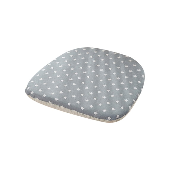 Btomtd Cotton and Linen Horseshoe Shaped Cushion for Chairs, Household Foolproof Kitchen Dining Chair Pads, Universal Floor Cushions for Bedroom, Size 17"x16", Gray-C