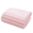 thumbnail image 1 of Btomtd Cotton Striped Hand Towel 27.56x11.81 inch Water Absorbing Thickened Men's And Women's Face Towel Household Soft Towel for Bathroom, Pink, 1 of 7