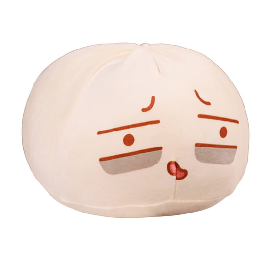 Btomtd Cute Bun Throw Pillows, 12 Inch Stuffed Dumpling Cushion, Decorative Pillow for Sofa Bed, Gift for Teens Adults, B