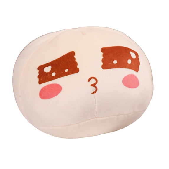 Btomtd Cute Bun Throw Pillows, 12 Inch Stuffed Dumpling Cushion, Decorative Pillow for Sofa Bed, Gift for Teens Adults, D