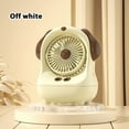 thumbnail image 1 of Btomtd Cute Dog Shape USB Mini Fan with Spray Cooling Function, Portable Evaporative Cooler Desk Fan and Humidifier for Home Office (White), 1 of 7