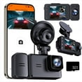 thumbnail image 1 of Btomtd Dashcam Front And Rear Camera,Dash Cam WiFi 1080P FHD Car Driving Recorder Front And Inside Two Lens Car Cameras HD Infrared Night Vision/G Sensor/Loop Recording With 32GB Card, 1 of 9