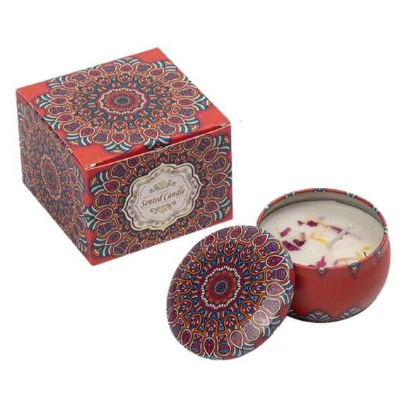 Btomtd Decorative Aromatherapy Candles with 40-Hour Burn Time, Long Lasting Scented Candle for Gifts, Holiday Candles for Friend or Family, 4.2 oz, Red
