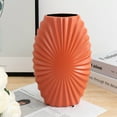 thumbnail image 1 of Btomtd Decorative Vase Made of Plastic for Flowers, Modern Home Decor Flower Pot for Shelves and Tables, Wedding Bouquet Vases and Centerpiece, Orange, 1 of 8