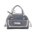 thumbnail image 1 of Btomtd Denim Crossbody Bag with Lace Trims, Casual Women's Handbag and Purse in Black and Blue, Stylish Tote Bag and Shoulder Bag, Blue, 1 of 7