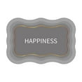 thumbnail image 1 of Btomtd Diatom Mud "Happiness" Bath Mat, Non Slip Bathroom Floor Mat for Home, Toilet & Entryway, Absorbent Quick Dry Bathroom Rugs, 16" x 24", Gray, 1 of 6