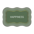 thumbnail image 1 of Btomtd Diatom Mud "Happiness" Bath Mat, Non Slip Bathroom Floor Mat for Home, Toilet & Entryway, Absorbent Quick Dry Bathroom Rugs, 16" x 24", Green, 1 of 6