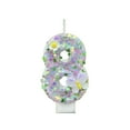 thumbnail image 1 of Btomtd Digital Number Birthday Cake Candles, First Birthday Celebration Candles Decoration, Party Candle with Flower Designs, 0.4 oz, 8, 1 of 6