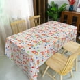 thumbnail image 1 of Btomtd Disposable No Wash Tablecloth with Colorful Printed, Plastic Table Cover Pad for Party and Picnic, Practical Table Cloth for Events and Holiday, 108"x54", B, 1 of 6