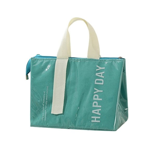 Btomtd Dopamine Bento Bags Workers with Lunch Large Capacity Lunch Insulation Bag Thickened Aluminum Foil Outdoor Camping Insulation Bag, Green