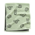 thumbnail image 1 of Btomtd Easter Bunny Jacquard Towels for Bathroom, Extra Thick and Large Pure Cotton Bath Towels, Absorbent Soft Face Washing Towel and Washcloth, 1-Pack, Size 31" x 14", Green, 1 of 6